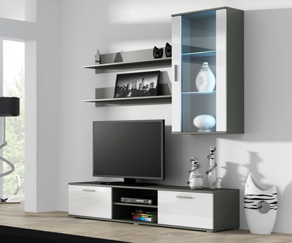 Cama set of two shelves 125cm SOHO grey matte