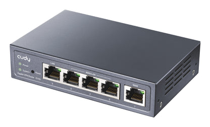 Cudy Gigabit Πολυ-Διασύνδεσμος VPN Δρομολογητής ενσύρματος Δρομολογητής Ταχείας Ethernet, Gigabit Ethernet Γκρι
