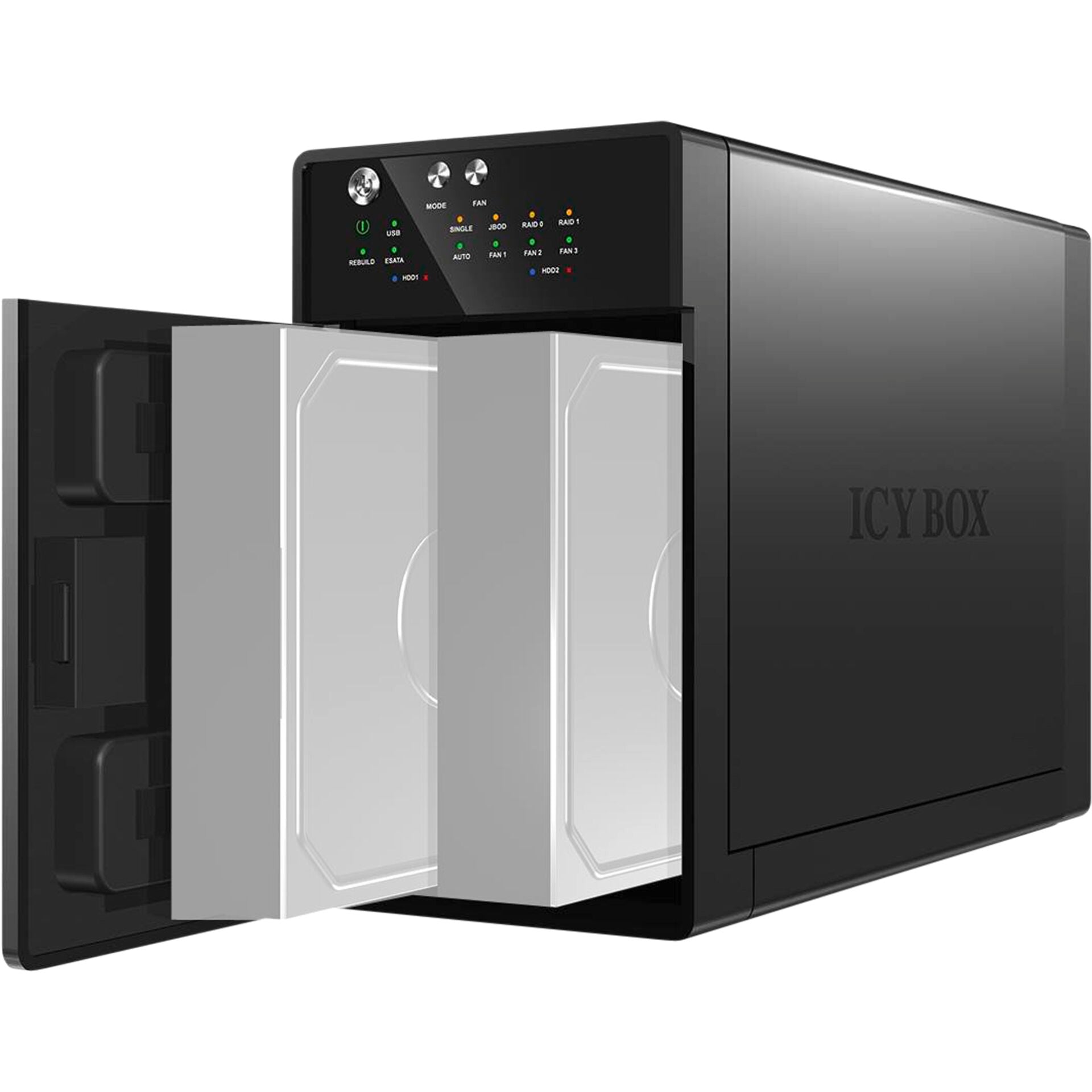 ICY BOX IB-RD3620SU3 3,5  2-fold Raid housing