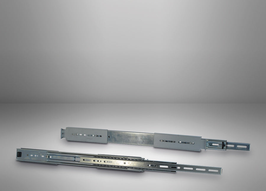Inter-Tech 20" Telescopic Rail Set for IPC — Silver