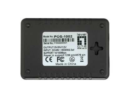 LevelOne PoE Fast-Ether.Splitter RJ45   100Mbps  <3W schwarz