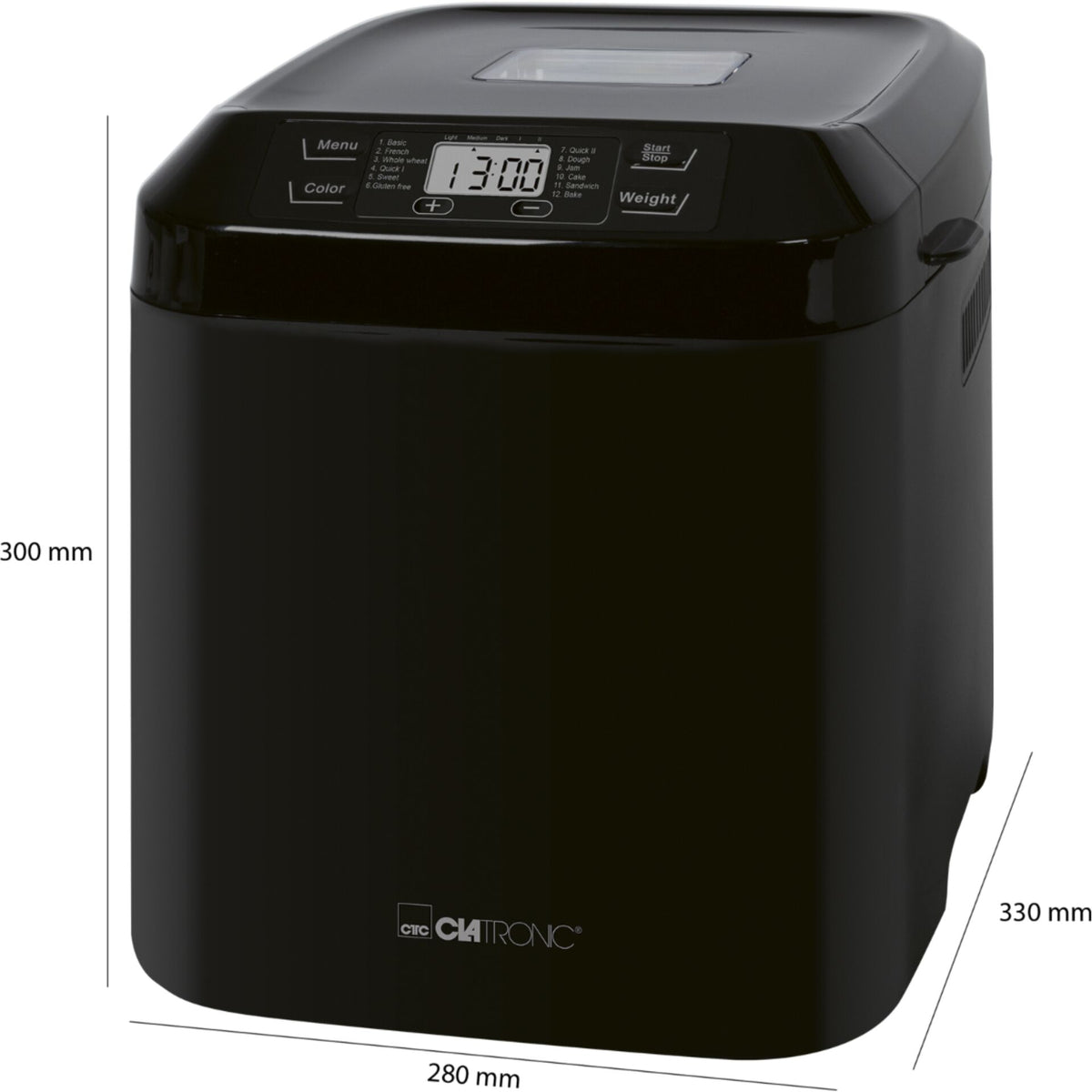 Clatronic BBA 3774 black 1500g Bread Maker