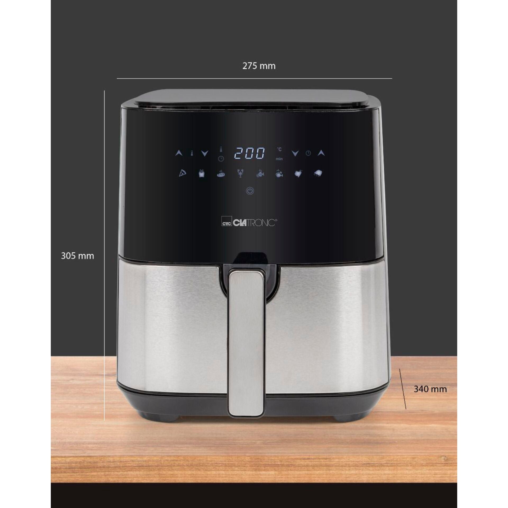 Clatronic FR 3782 H inox Air Fryer