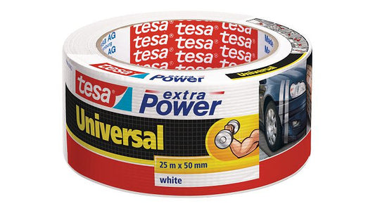 Tesa Duct Tape 25m x 50mm extra Power white 56388