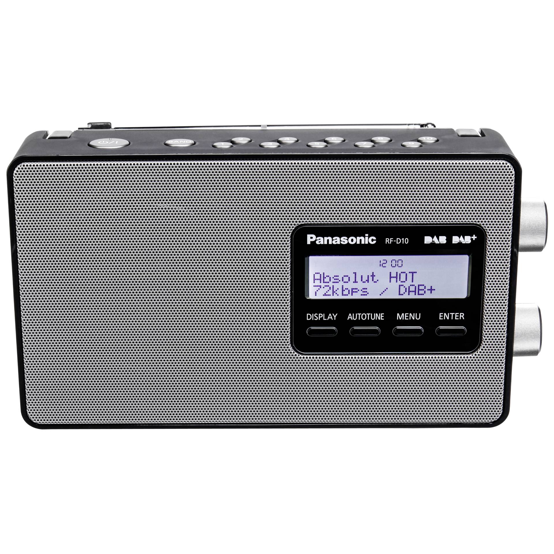 Panasonic RF-D10EG-K Black Portable FM/AM Radio