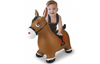 Jamara Hüpftier Horse, Brown, with Pump, 1+