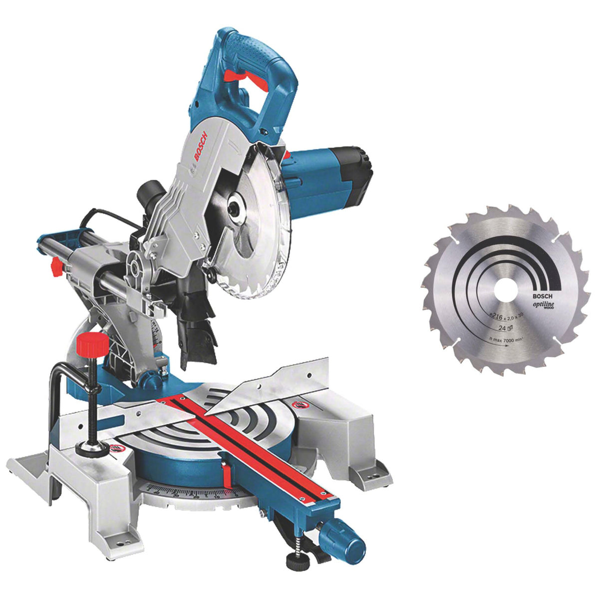 Bosch GCM 80 SJ + 2. Saw Blade Chop and Mitre Saw