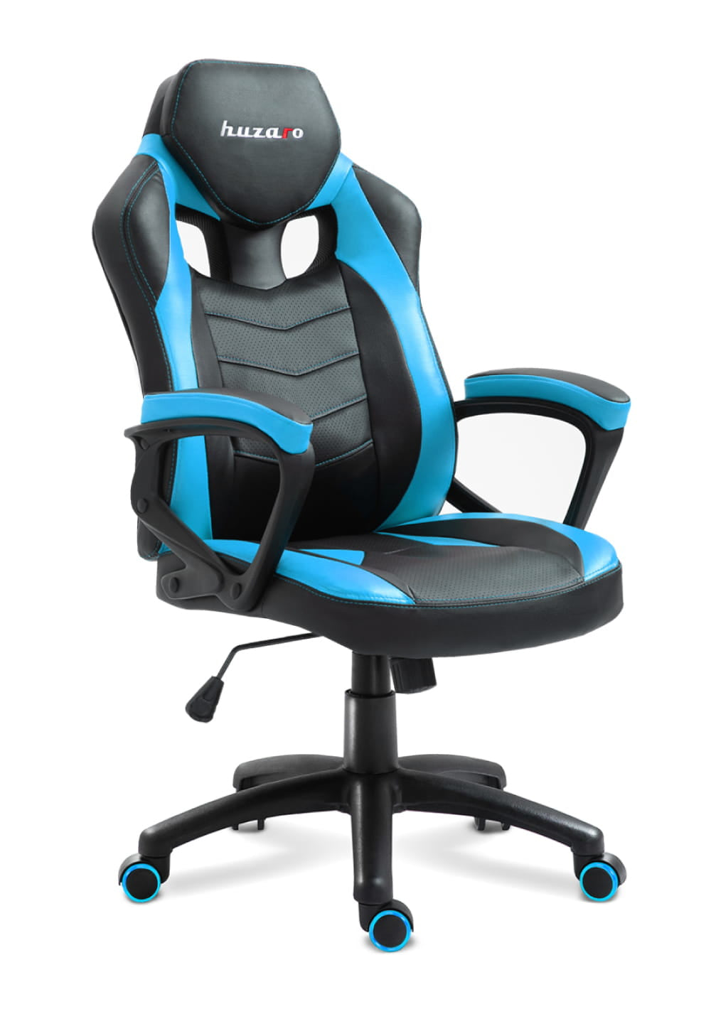Huzaro FORCE 2.5 BLUE MESH Gaming armchair Mesh seat Black, Blue