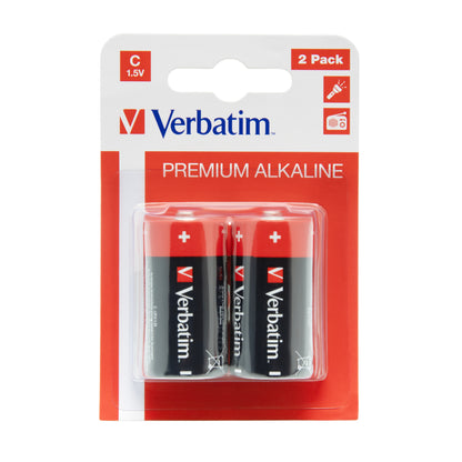 1x2 Verbatim Alkaline battery Baby C LR 14               49922