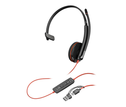 Poly Hedaset Blackwire 3210 Monaural UC USB-C