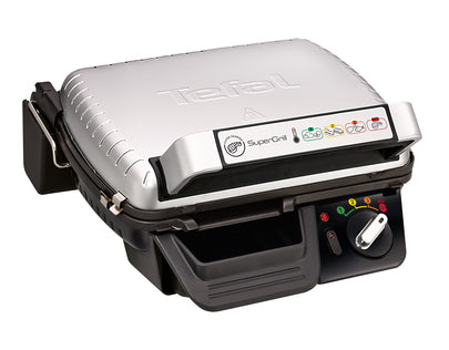 Kontaktgrill SuperGrill Timer GC451B12 (silber, 2.000 Watt)