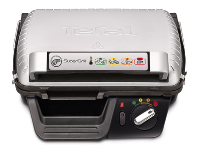 Kontaktgrill SuperGrill Timer GC451B12 (silber, 2.000 Watt)