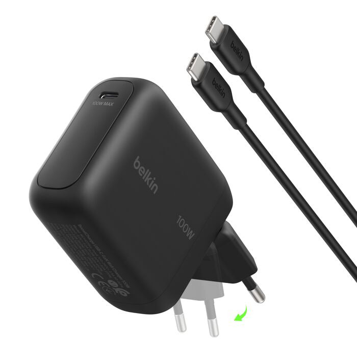 Belkin BOOSTCharge 100W USB-C GaN Chg+Cable BK.WCH025KQ1.5BKB6