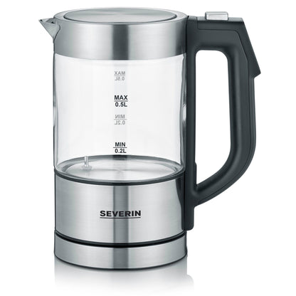 Severin WK 3458 Digital Mini Glass Electric Kettle