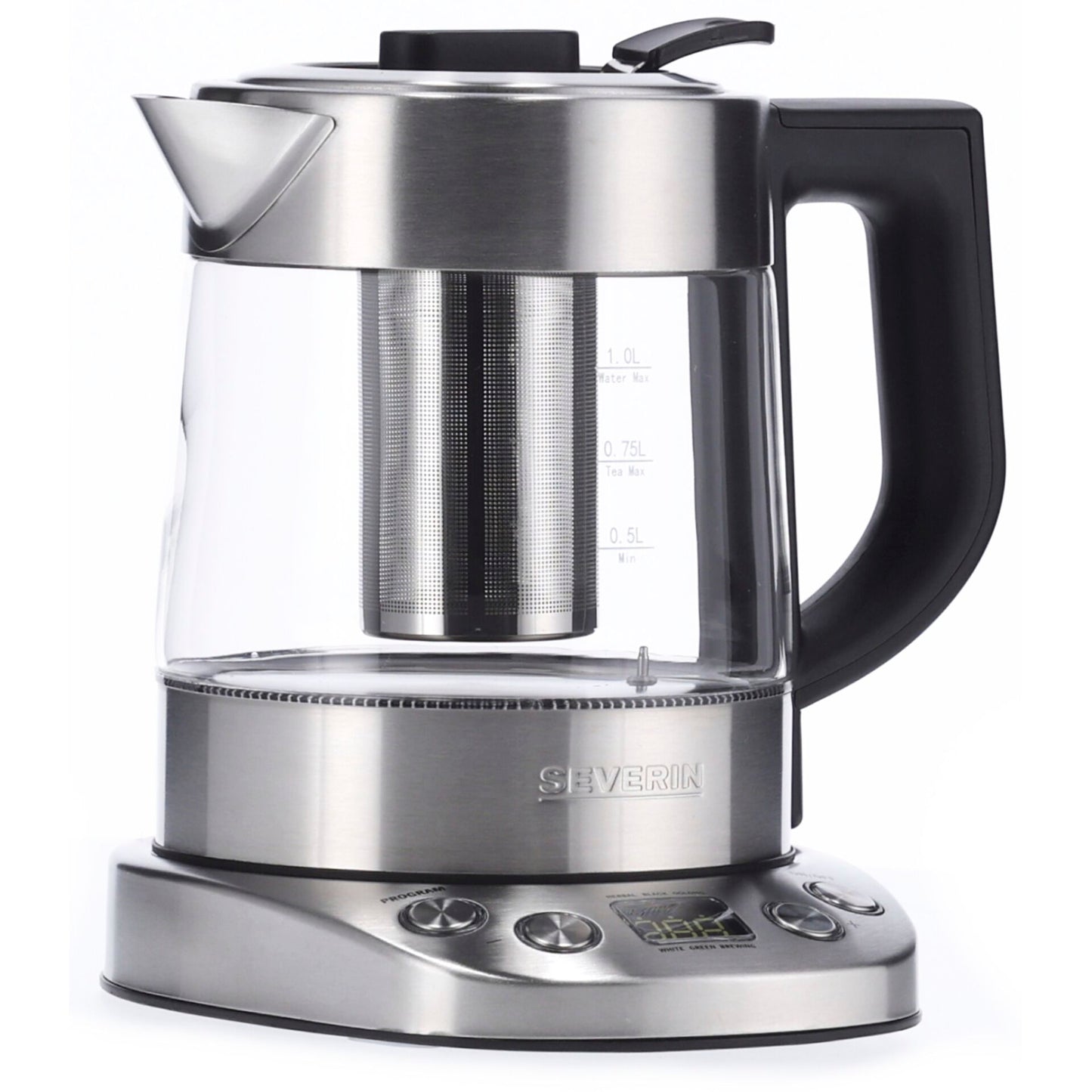 Severin WK 3473 1L Glass Tea Kettle Deluxe Mini