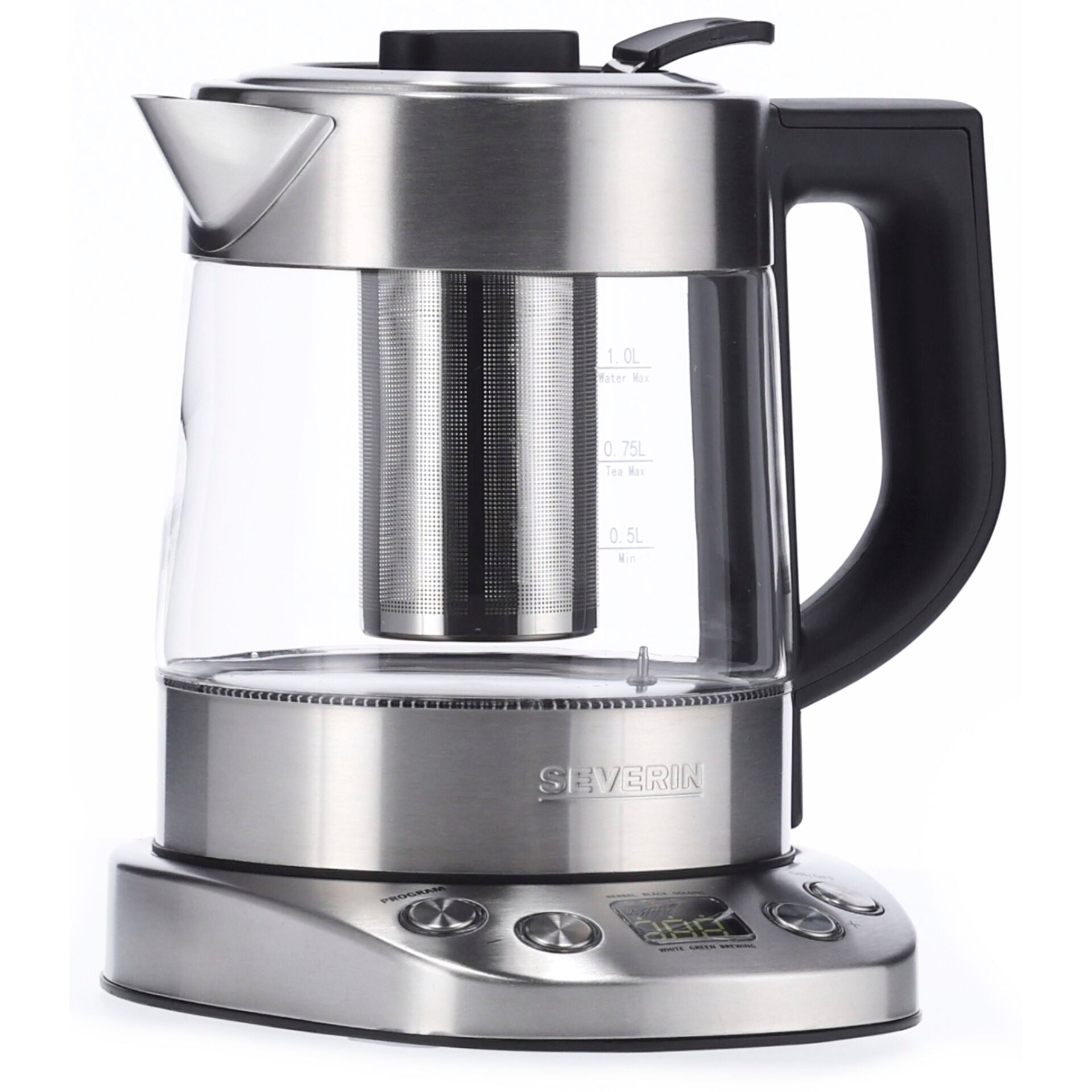 Severin WK 3473 1L Glass Tea Kettle Deluxe Mini