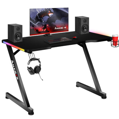 Γραφείο Gaming Huzaro Hero 2.5 με RGB LED Φωτισμό