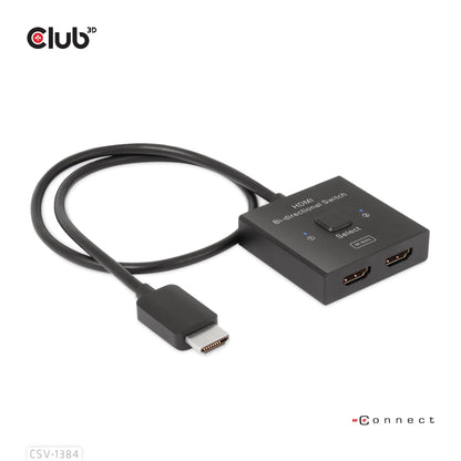 Club3D HDMI Switch 2-in-1 bidirektional   8K60Hz/4K120Hz UHD retail