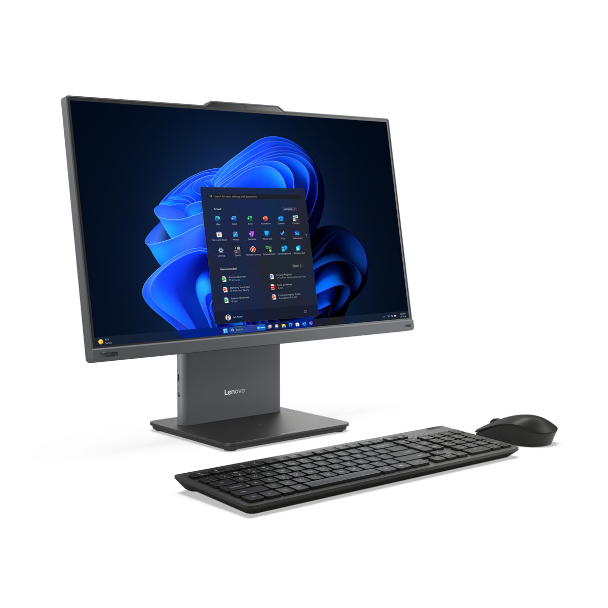 Lenovo ThinkCentre neo 50a 24 Gen 5 Intel Core i5-1240H 23.8" All-in-One PC, 16GB DDR5, 512GB SSD, Windows 11 Pro, Wi‑Fi 6, Grey
