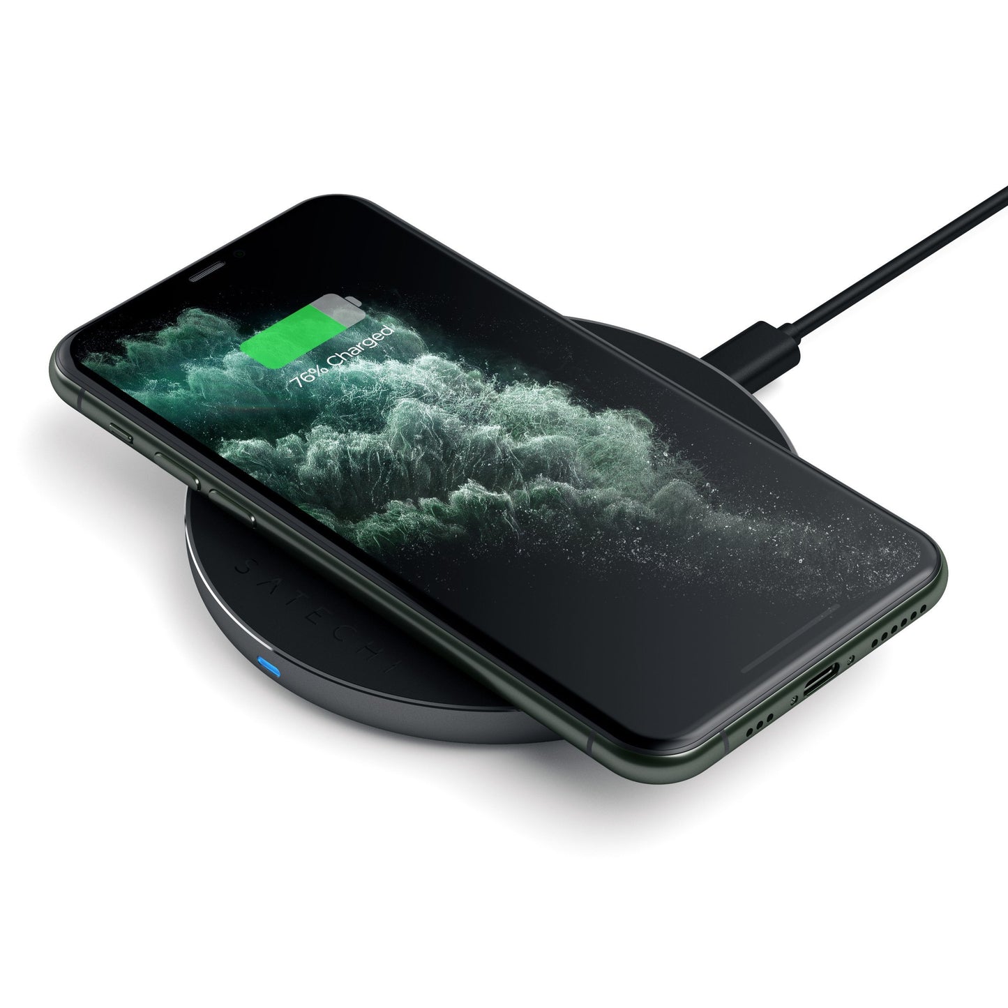 Satechi Aluminum PD & QC Wireless Charger space gray