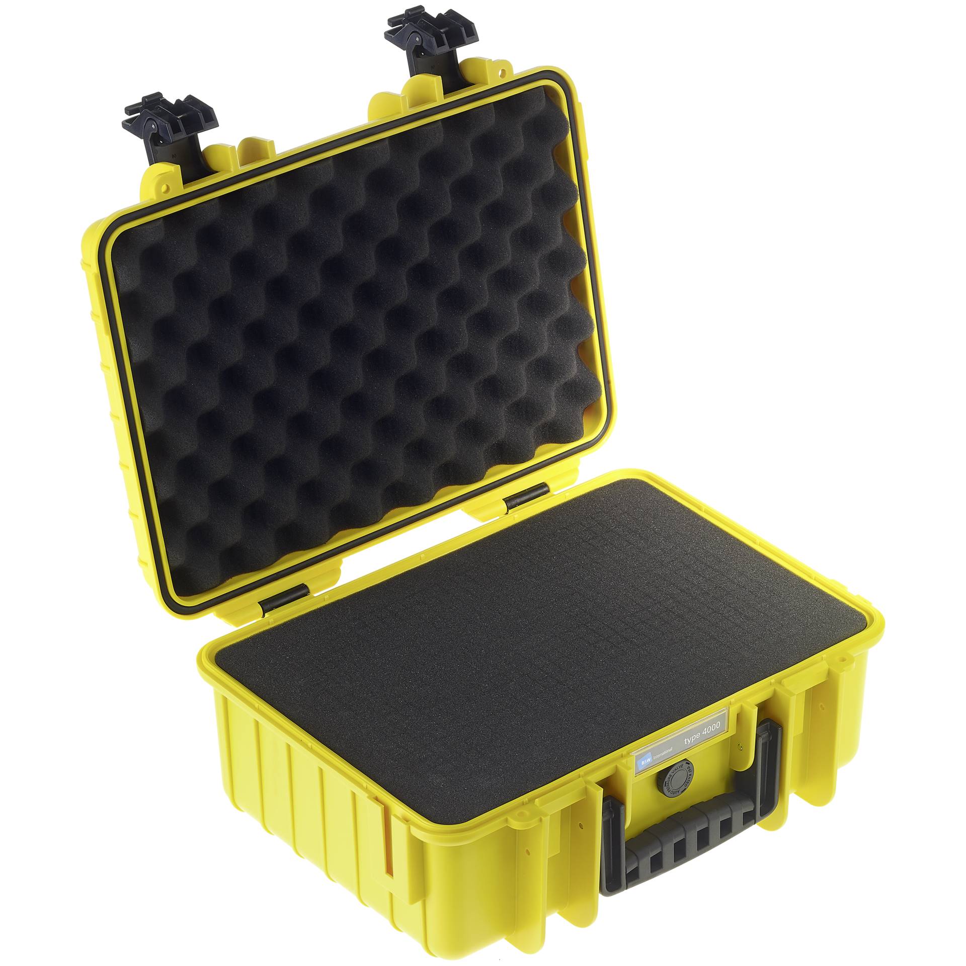 B&W Outdoor Case Type 4000 Yellow with Foam Inlay