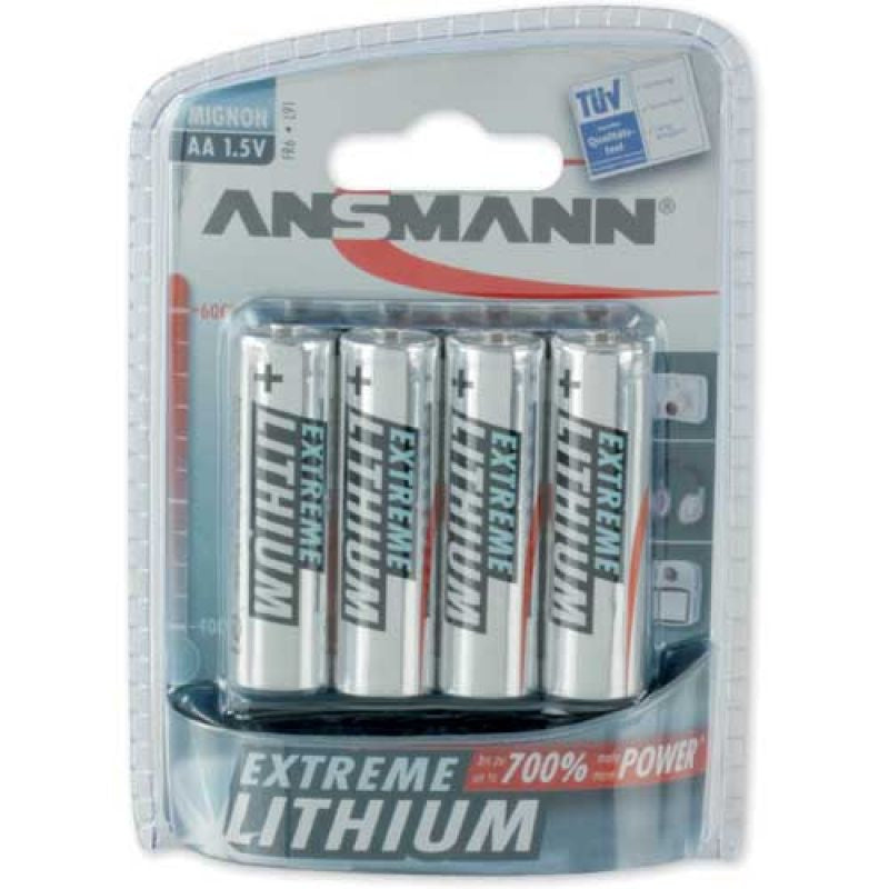 1x4 Ansmann Extreme Lithium Mignon AA LR 6