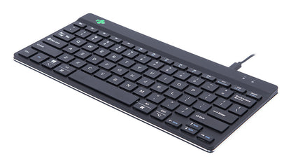 R-Go Tastatur Compact Break US-Layout     verkabelt  schwarz