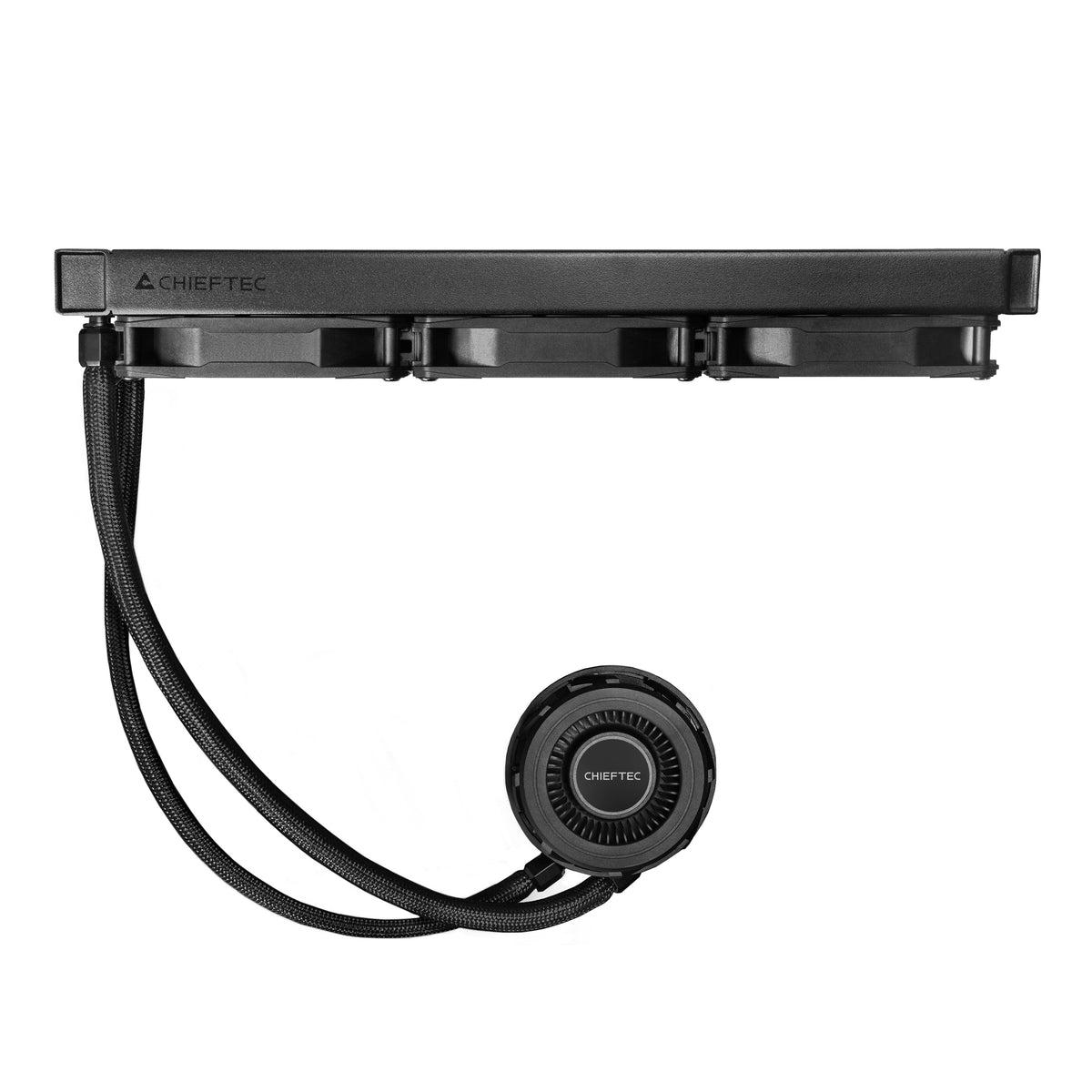 Chieftec CLC-360-VRM-RGB computer cooling system Computer case All-in-one liquid cooler 12 cm Black