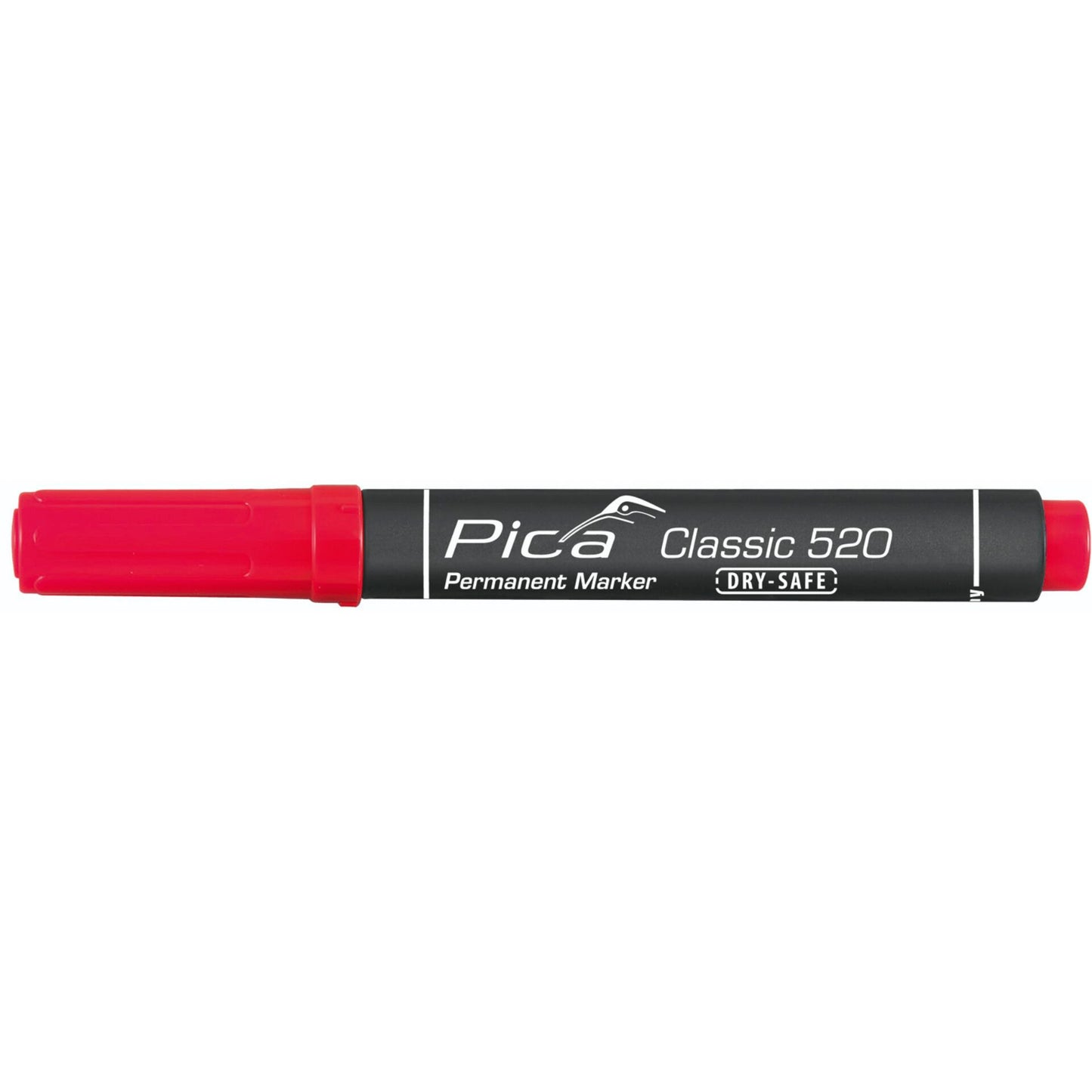 Pica Permanent Marker 1-4mm, Round Tip, red