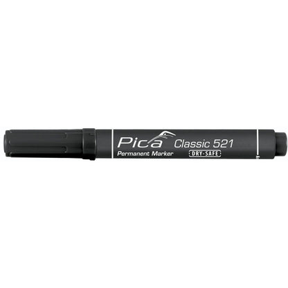 Pica Permanent Marker 2-6mm, Wedge Tip, Black