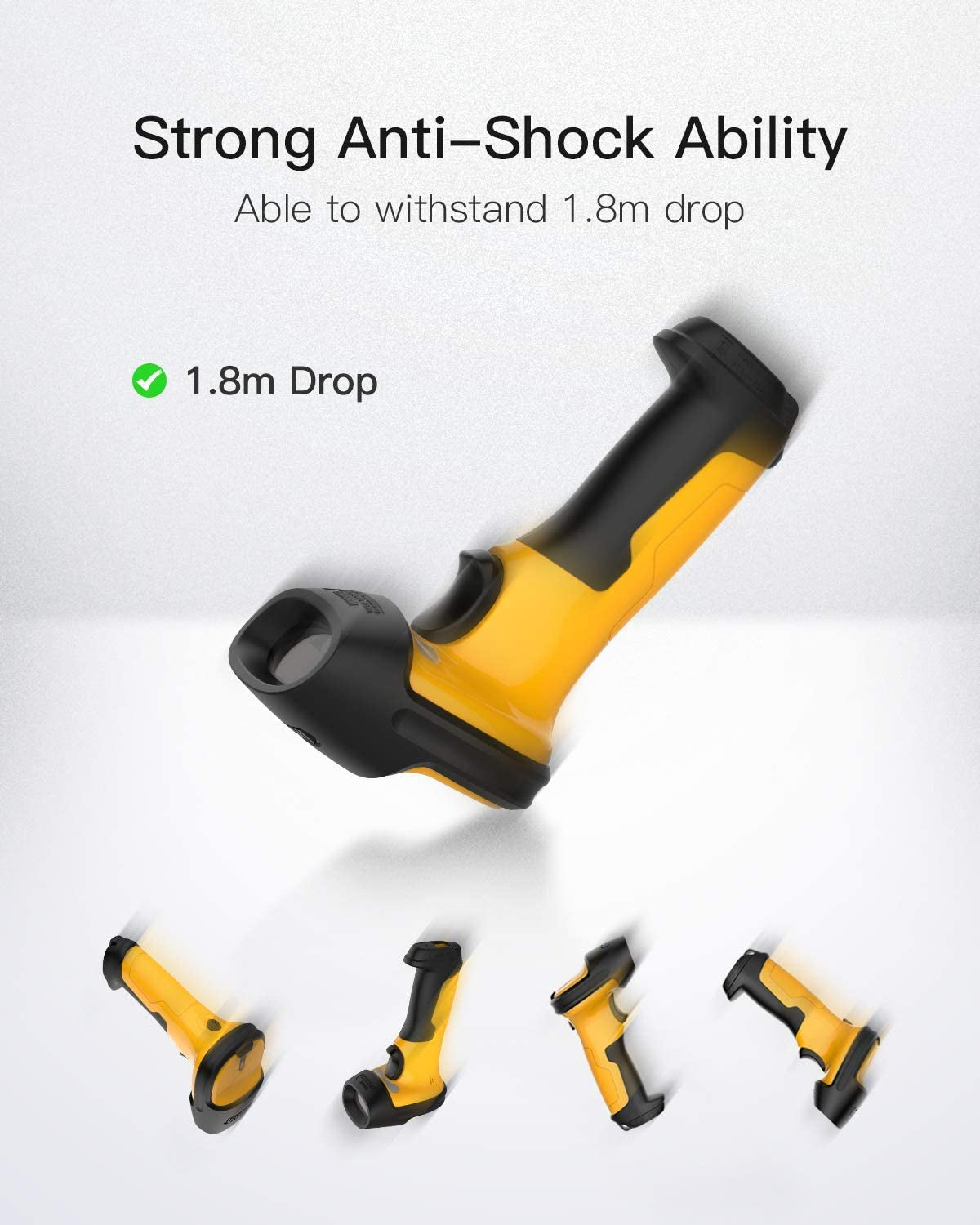 inateck Barcodescanner P6 Yellow Kit Wireless 1D
