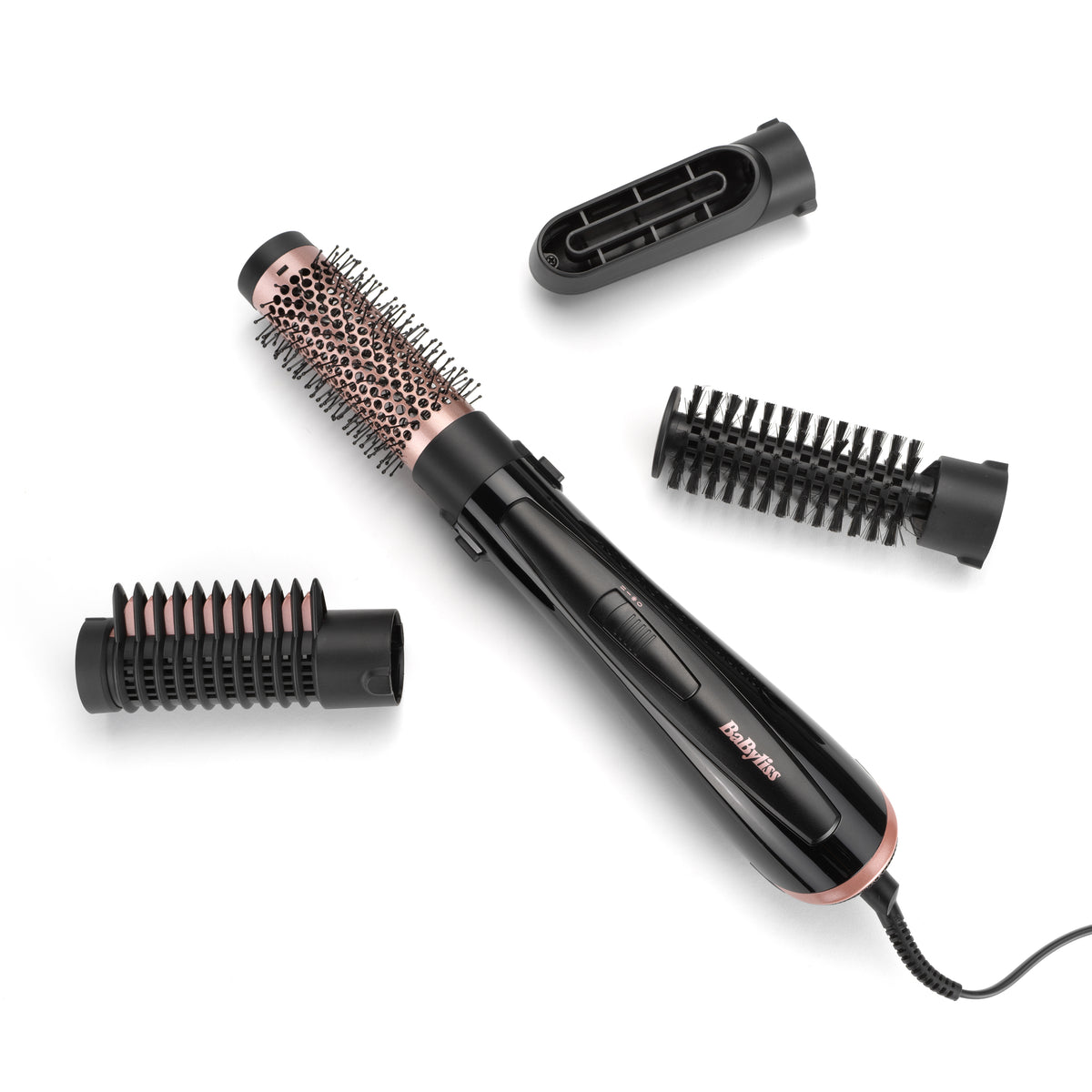 BaByliss Perfect Finish Hot Air Brush Warm Black 1000 W 86.6" (2.2 m)