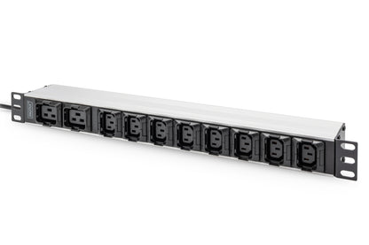 DIGITUS PDU 1HE   8xC13 2xC19   Ausgänge 230V/16A schwarz