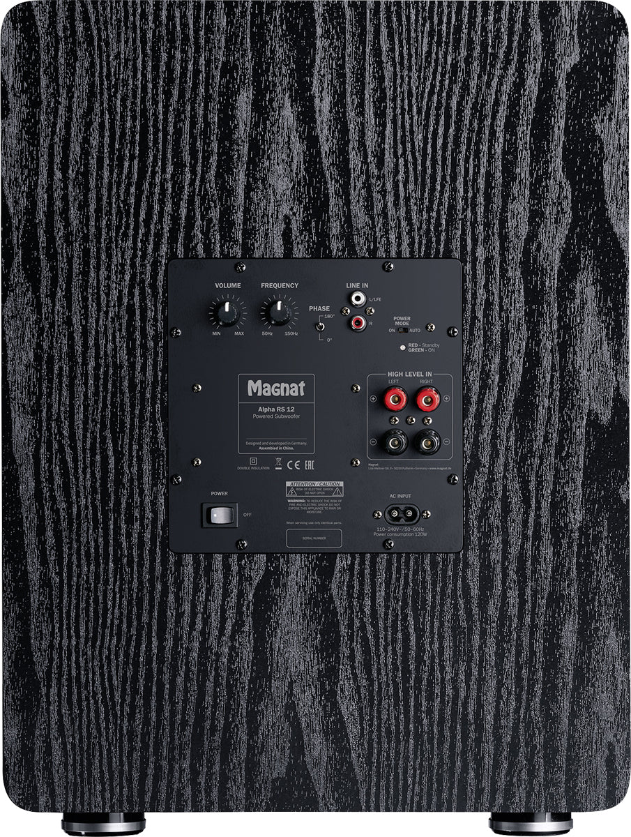 Magnat ALPHA RS12 Μαύρο Ενεργό subwoofer 120 W