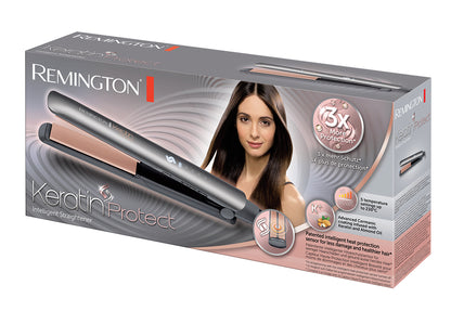 Ισιωτική Πρέσα Remington S8598 σε Χρώματα Μαύρο Θερμό και Γκρι, Καλώδιο 3 μέτρα
