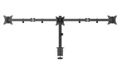 Gembird MA-D3-01 Adjustable desk 3-display mounting arm (rotate, tilt, swivel), 17”-27”, up to 7 kg