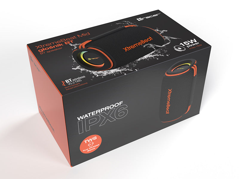 Tracer XtremeBeat TWS Portable Bluetooth Speaker Black 15W