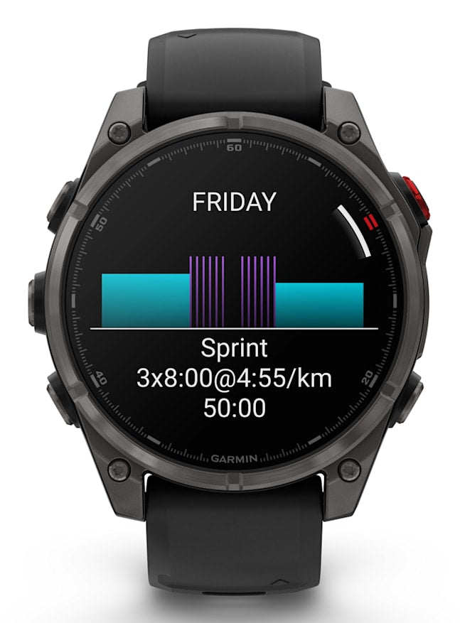 Garmin fenix 8 Pro 3.56 cm (1.4") AMOLED 47 mm Digital 454 x 454 pixels Touchscreen Grey Wi-Fi GPS (satellite)