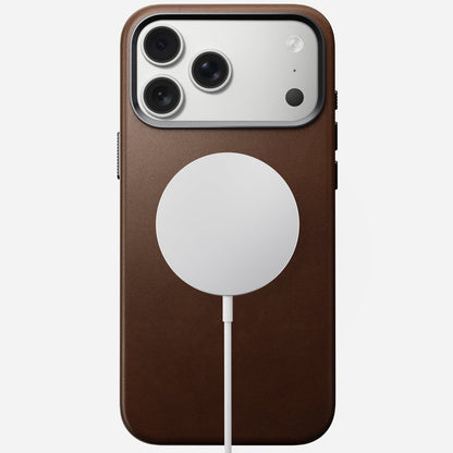 Nomad Traditional Leather Case for iPhone 17 Pro Max in Brown