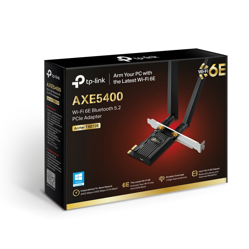 TP-Link AXE5400 Wi‑Fi 6E Bluetooth 5.3 PCIe Adapter