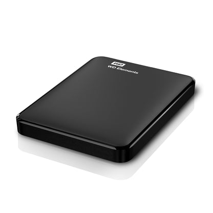 Western Digital Elements Portable 2TB External Hard Drive (Black, Micro-USB-B 3.2 Gen 1, 5 Gbit/s)