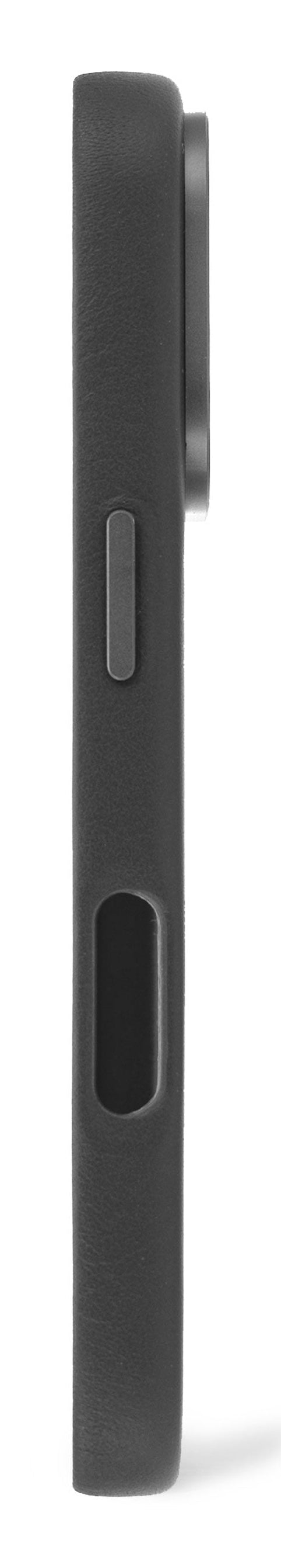 Decoded Leather Backcover for iPhone 16 in Black