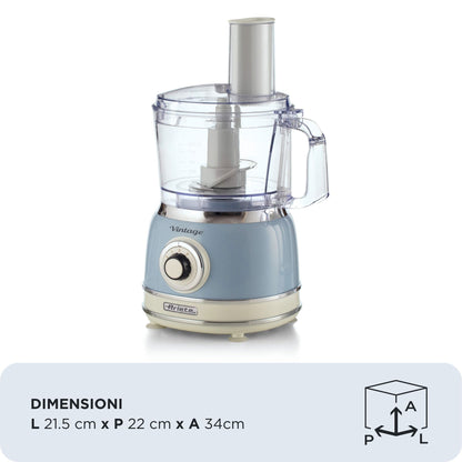 Ariete Vintage Multifunctional Food Processor 2.1L blue