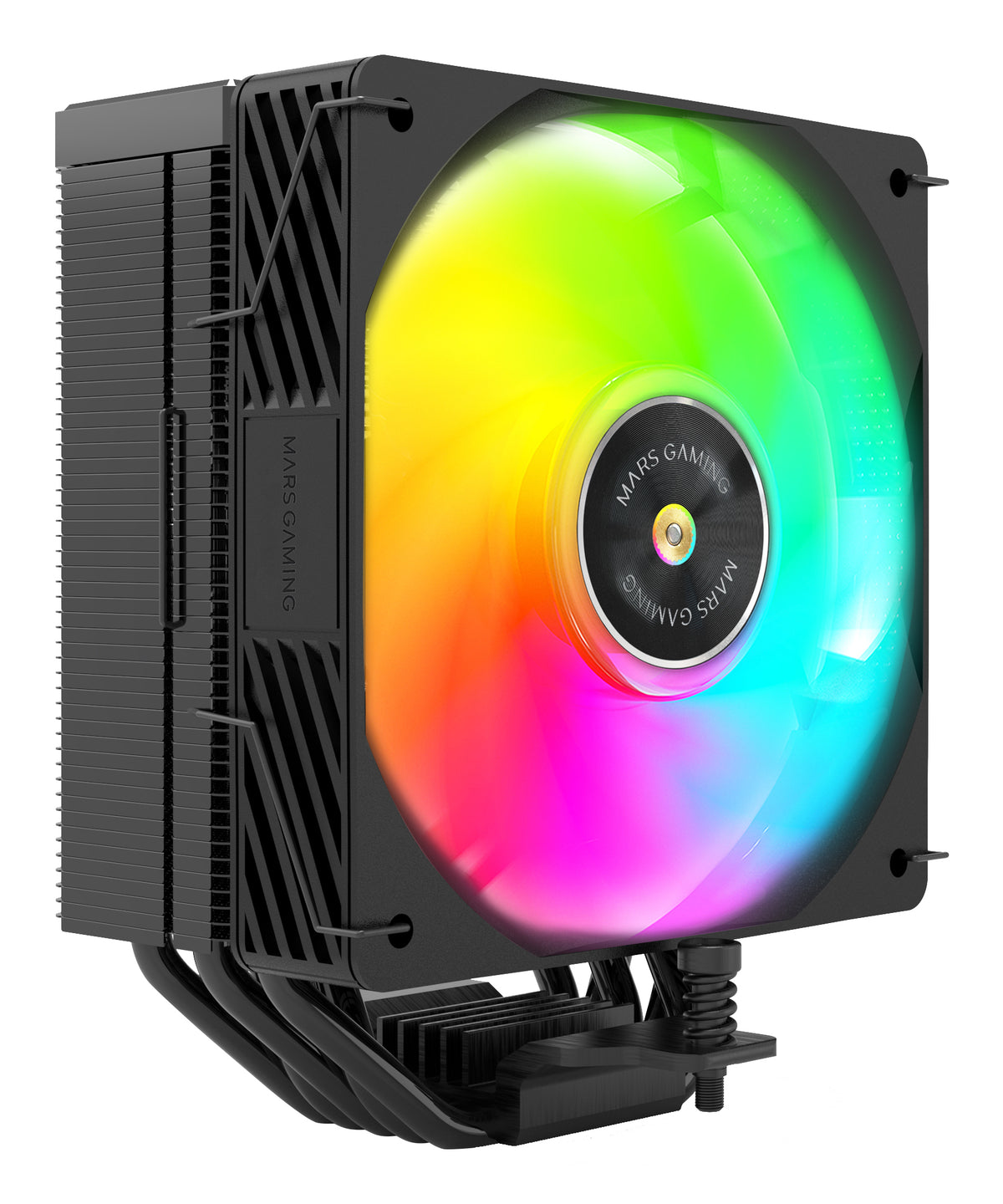 Σύστημα ψύξης υπολογιστή Mars Gaming MCPUX5ARGB Επεξεργαστή Ψύκτρα αέρα 12 εκ. Μαύρο 1 τεμ.