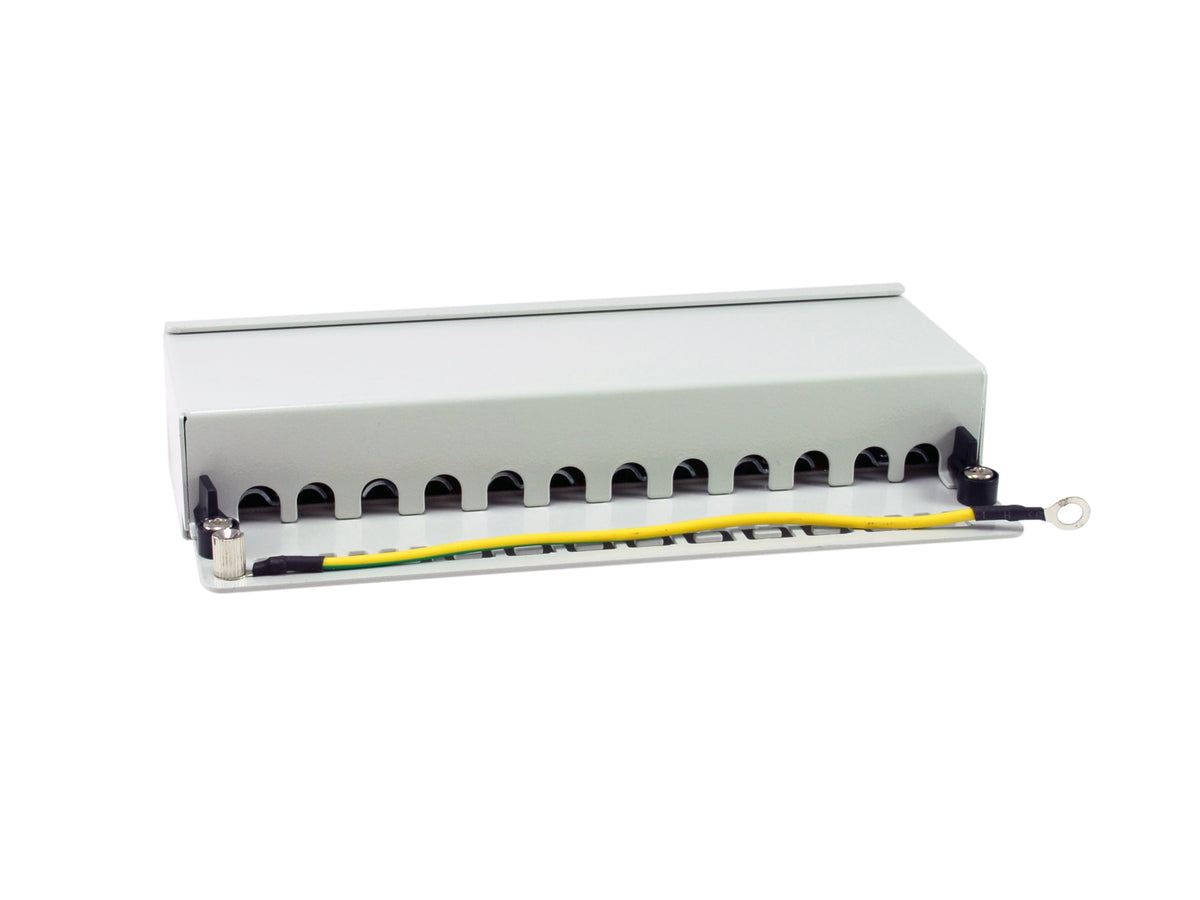 Equip Patchpanel 12xRJ45 Cat6a Desktop        500MHz RAL7035