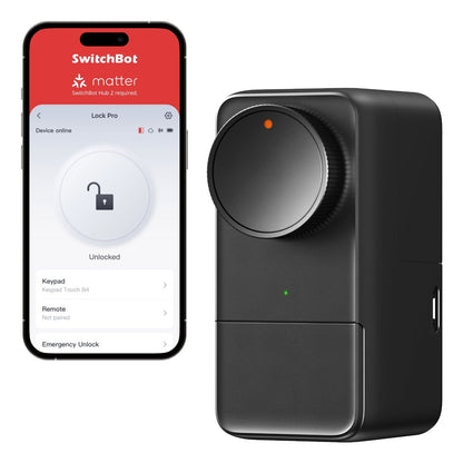 SwitchBot Smart Lock Pro electronic door lock — Black