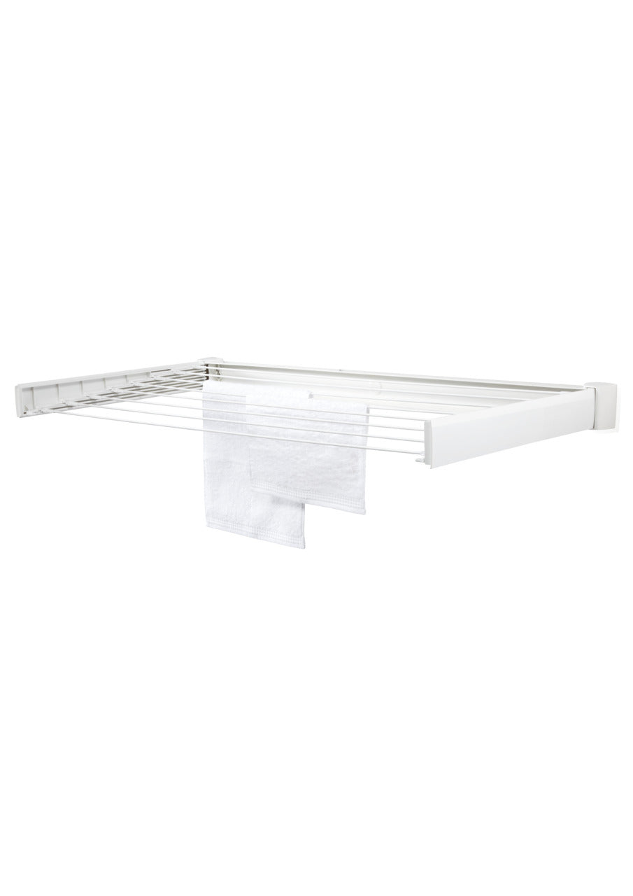 Leifheit 83305 Wall-Mounted Laundry Drying Rack, White