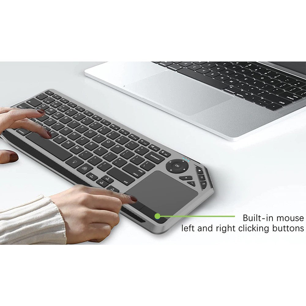 Techly ICTB9801TB keyboard Universal RF Wireless + Bluetooth QWERTY US English Black