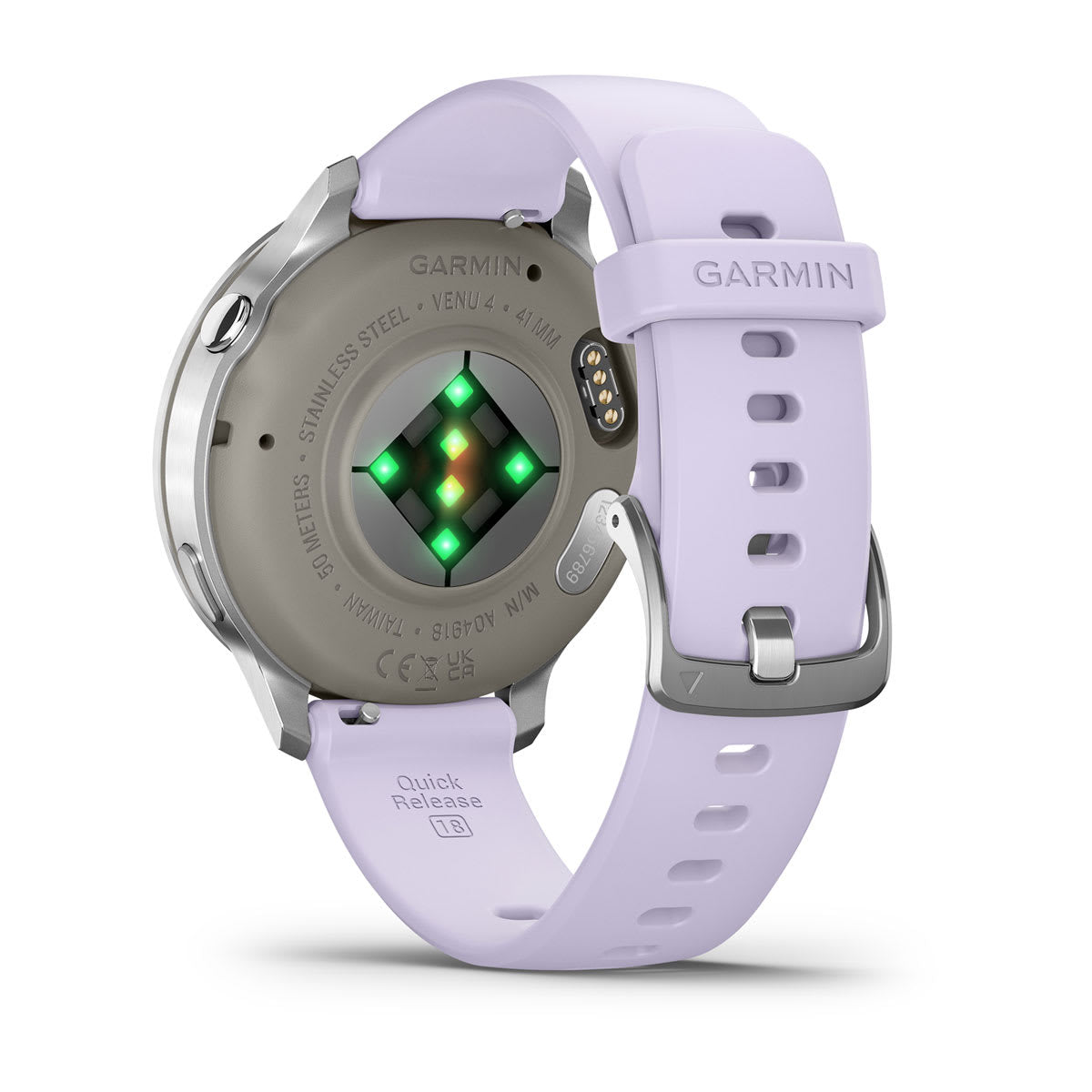Garmin Venu 4 3.05 cm (1.2") AMOLED 41 mm Digital 390 x 390 pixels Touchscreen Silver Wi-Fi GPS (satellite)