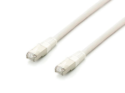 Equip Cat6A Patch Cable S/FTP — Pack of 10, 2×RJ45, 1.00 m, White